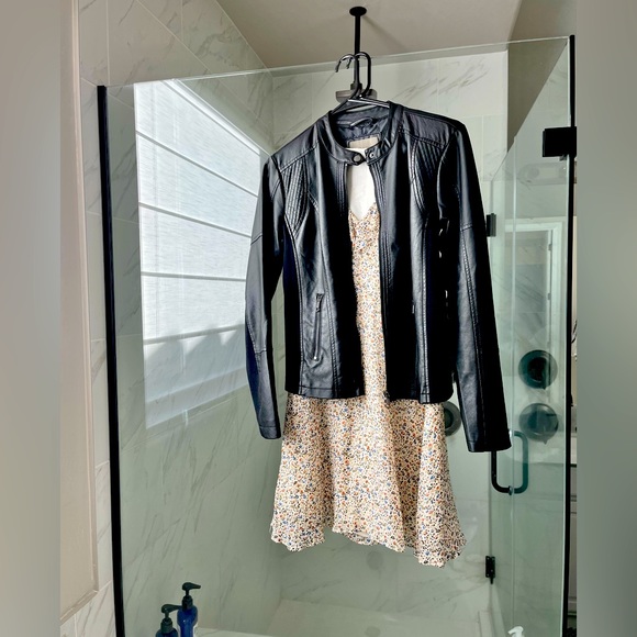 Black Faux Leather Jacket - Picture 1 of 4